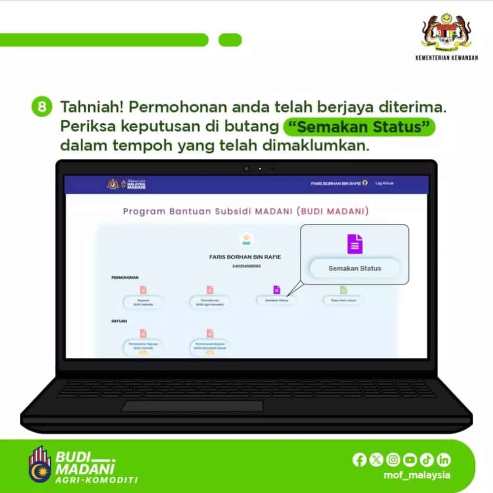 Image from: BUDI Agri-Komoditi: Permohonan Baharu Subsidi Diesel RM400