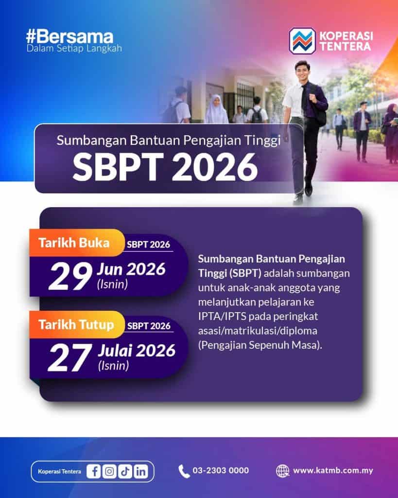 Image from: Sumbangan Bantuan Pengajian Tinggi (SPBT) 2026 – Cara Memohon & Syarat Kelayakan