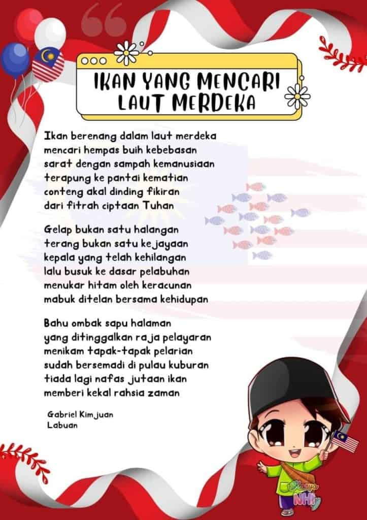 Image from: 15+ Koleksi Sajak Merdeka Ditulis Sasterawan Negara & Penyair/Penyajak Terkenal