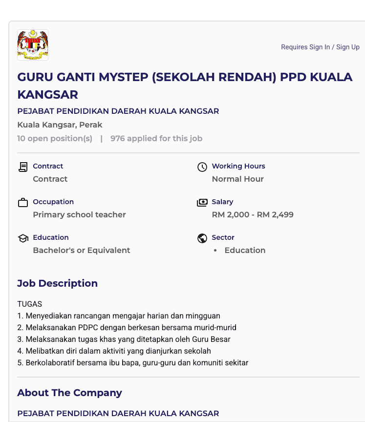 Image from: Permohonan Guru Ganti MySTEP KPM 2026