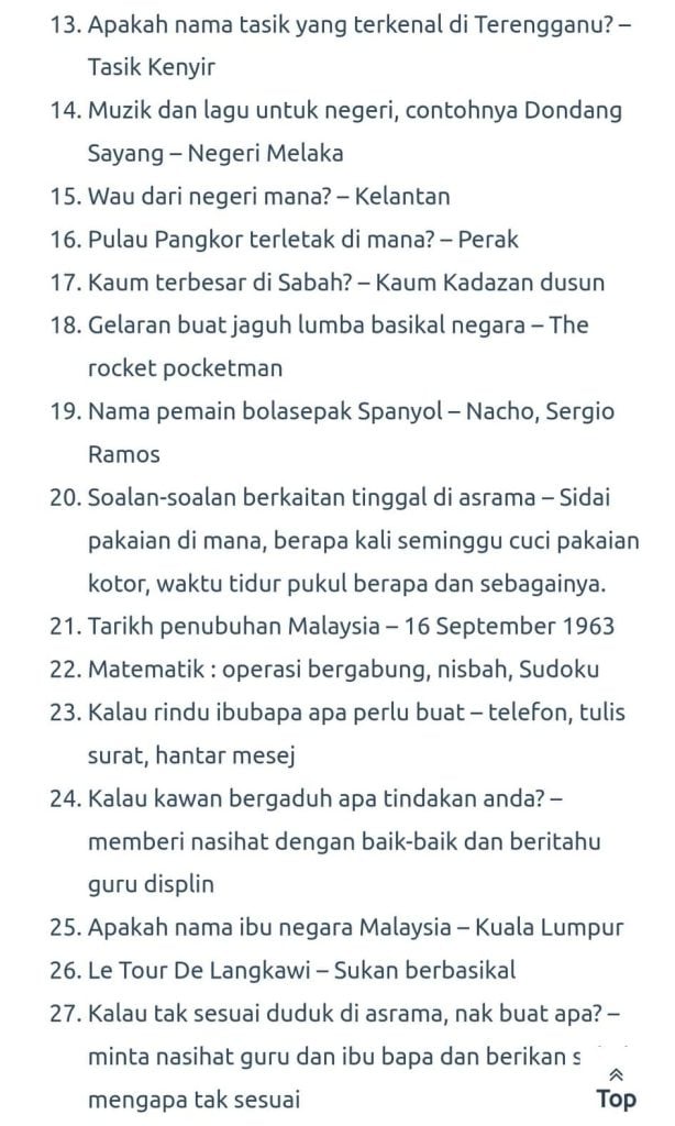 CONTOH SOALAN PKSK BAHAGIAN B (KECERDASAN INTELEK)