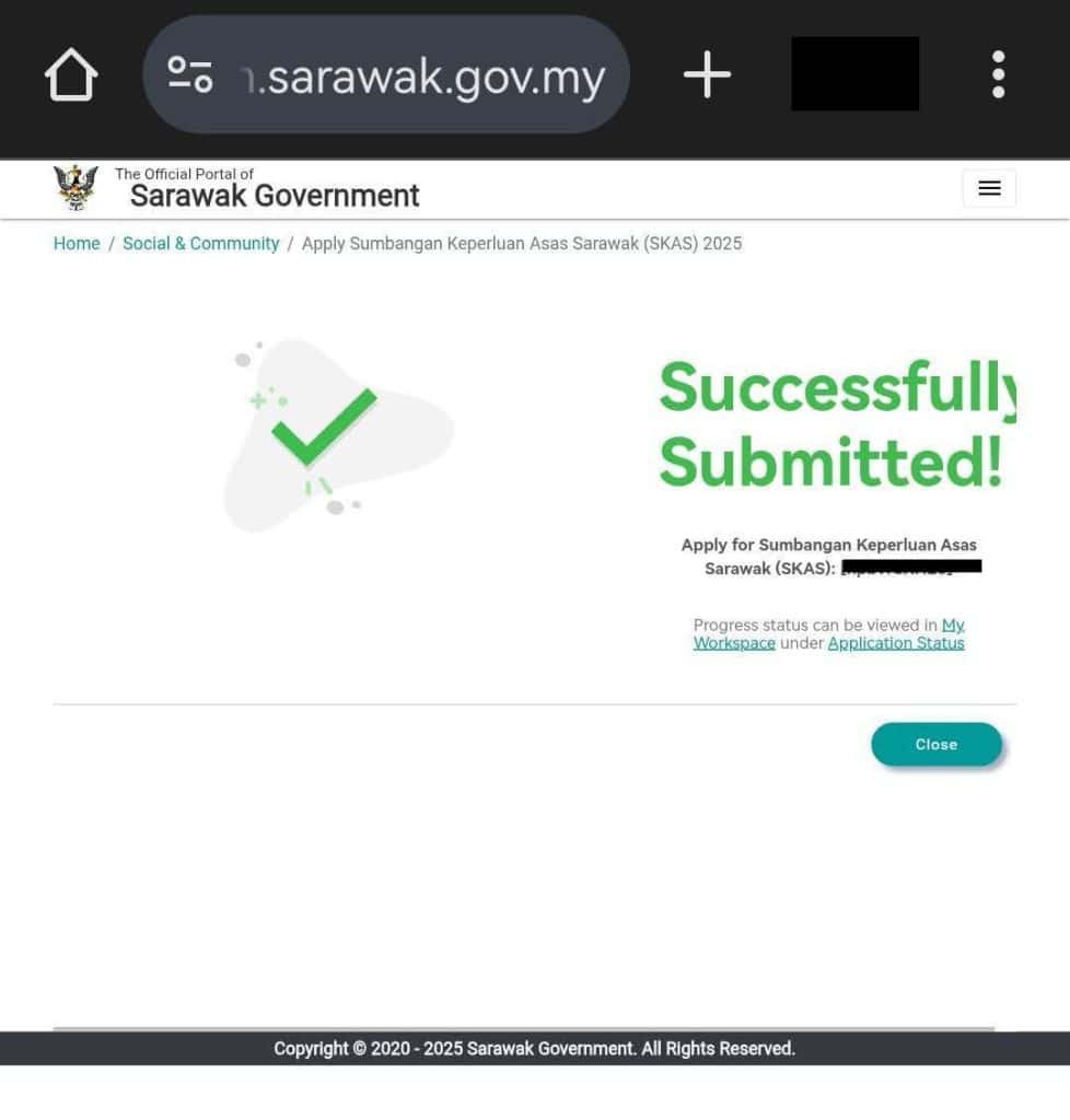 Image from: Tarikh Bayaran SKAS 2026 (Sumbangan Keperluan Asas Sarawak)