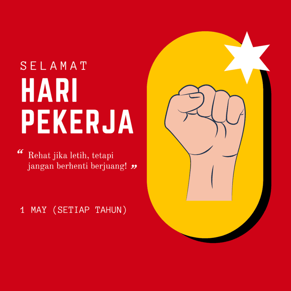 Image from: Selamat Hari Pekerja 2026: Contoh Ucapan & Poster Grafik