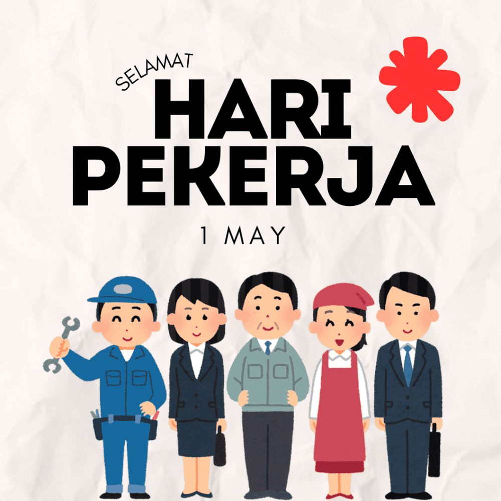 Image from: Selamat Hari Pekerja 2026: Contoh Ucapan & Poster Grafik