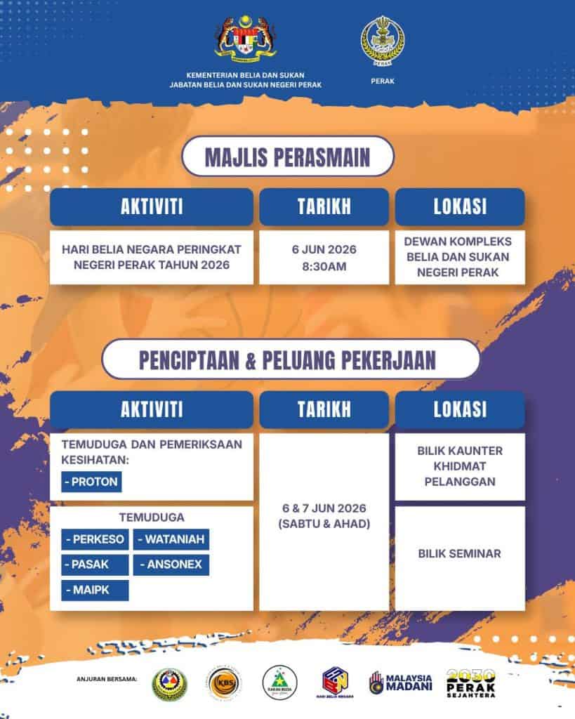 Image from: Hari Belia Negara 2026: Sambutan Peringkat Kebangsaan / Negeri
