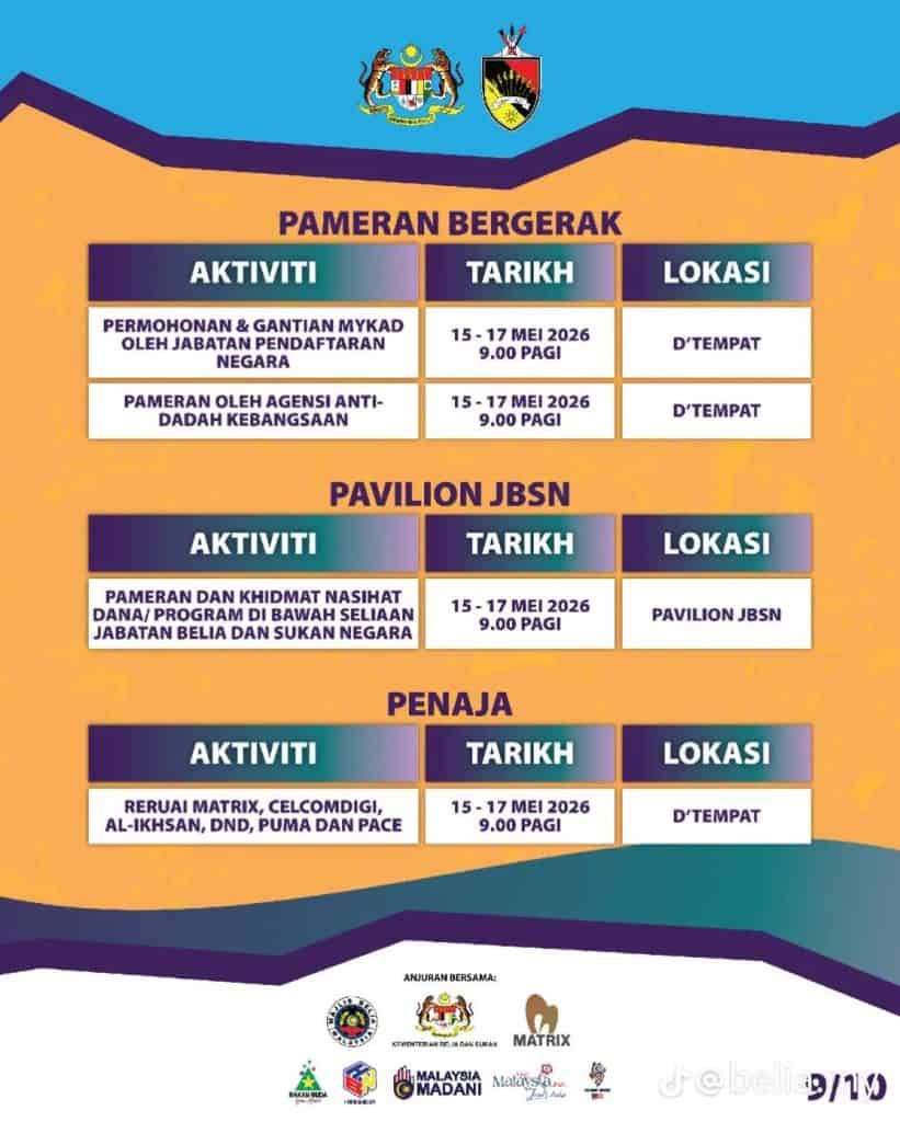 Image from: Hari Belia Negara 2026: Sambutan Peringkat Kebangsaan / Negeri
