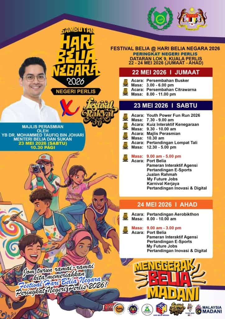 Image from: Hari Belia Negara 2026: Sambutan Peringkat Kebangsaan / Negeri