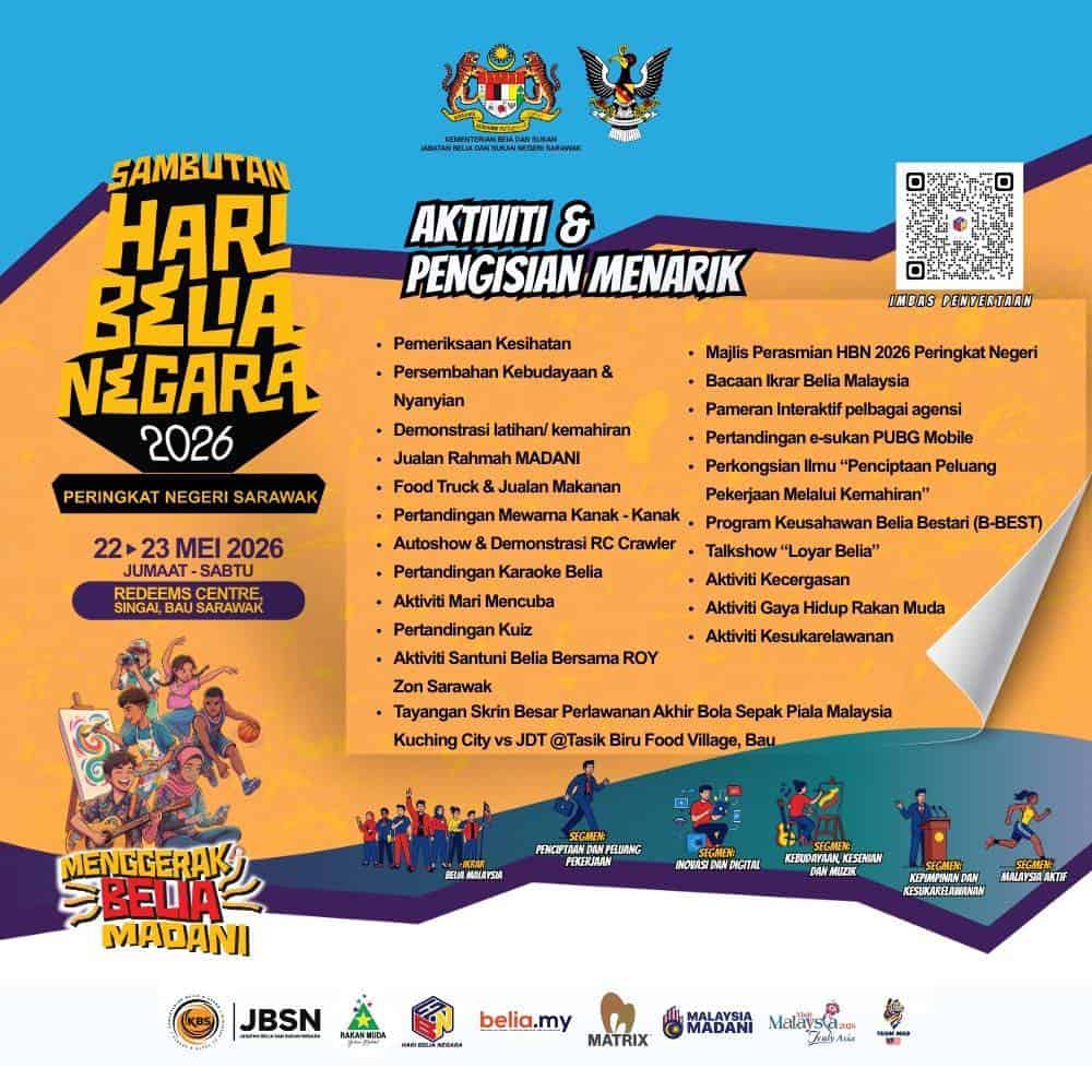 Image from: Hari Belia Negara 2026: Sambutan Peringkat Kebangsaan / Negeri