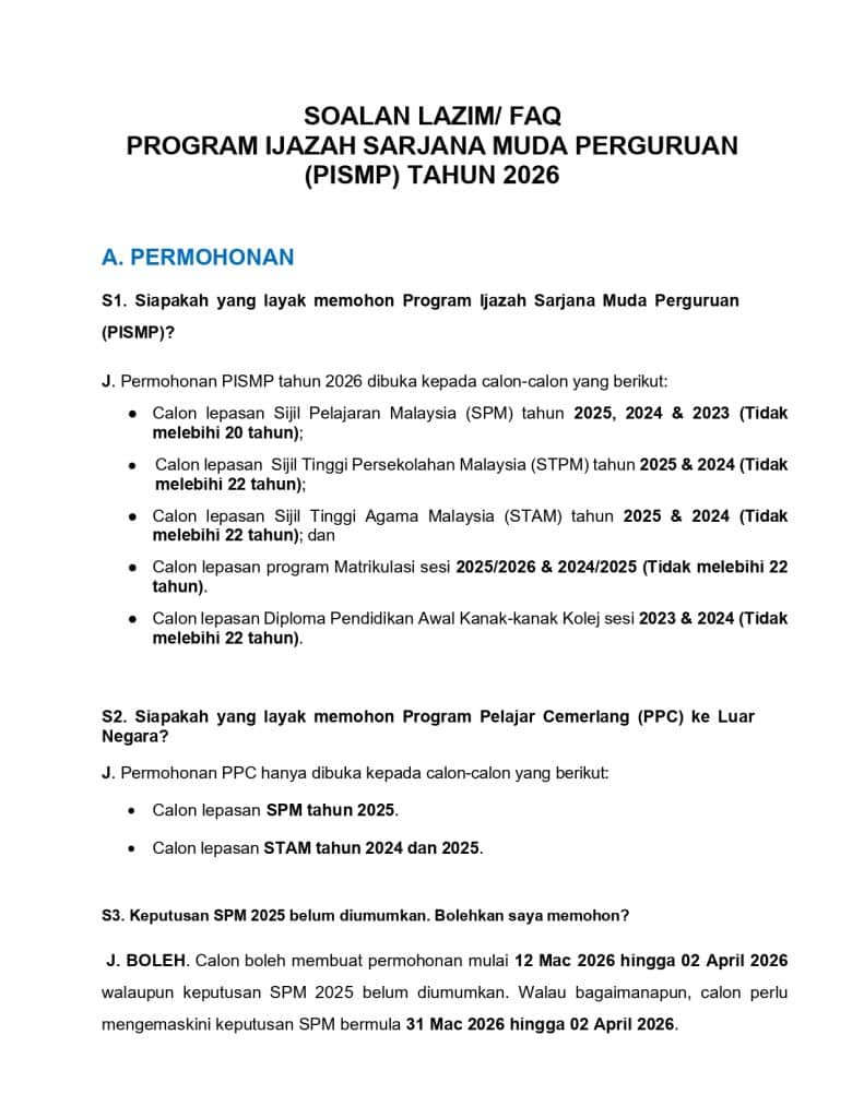 Image from: PISMP 2026 – Semakan Keputusan e-UKCG, Temuduga & UKF