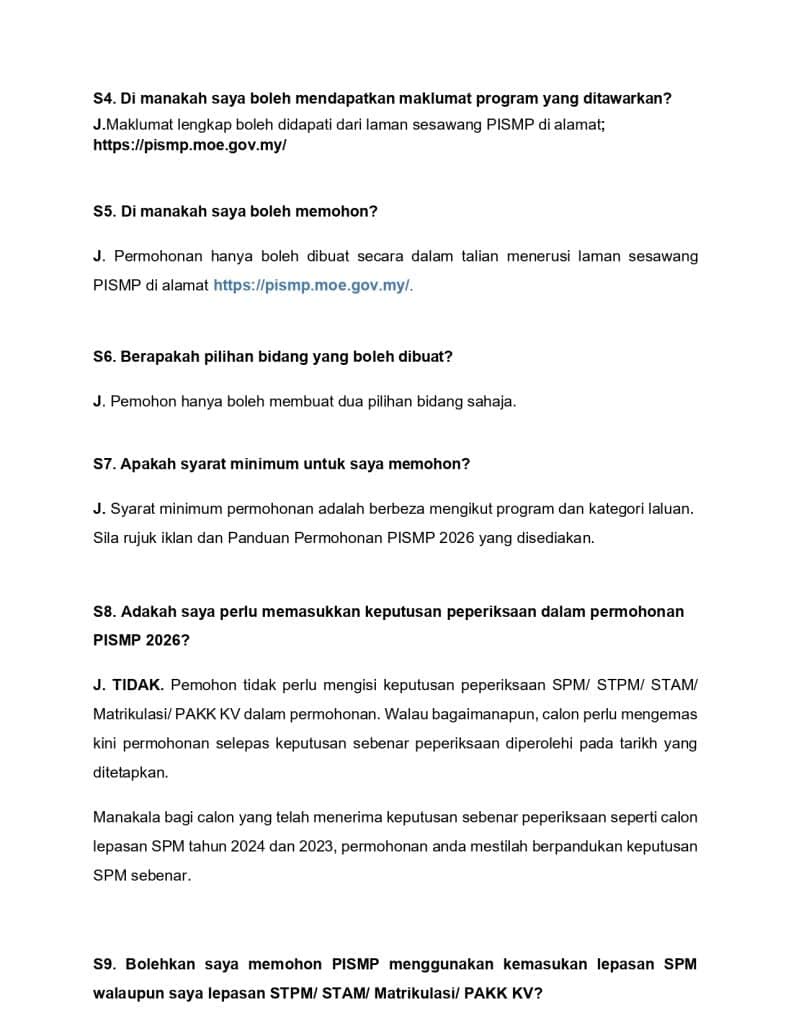Image from: PISMP 2026 – Semakan Keputusan e-UKCG, Temuduga & UKF