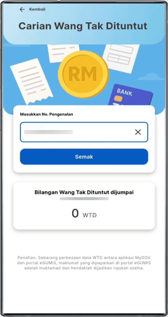 wang tak dituntut