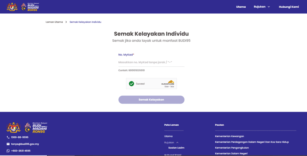 Image from: BUDI Madani 2025 – Semakan Subsidi RON95 & Diesel