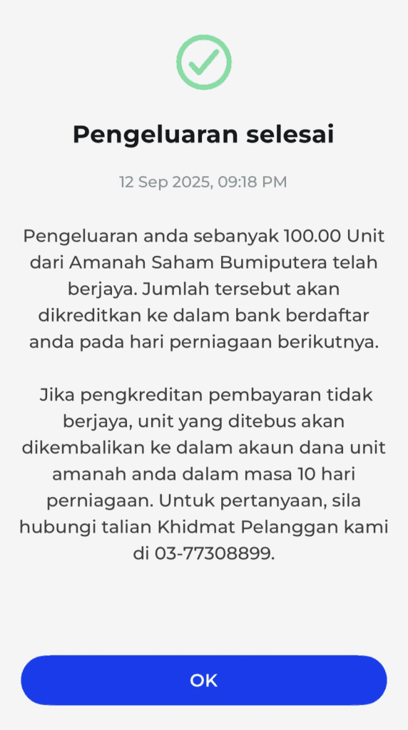 Pengeluaran ASB Secara Online Melalui myASNB & Had Pengeluaran