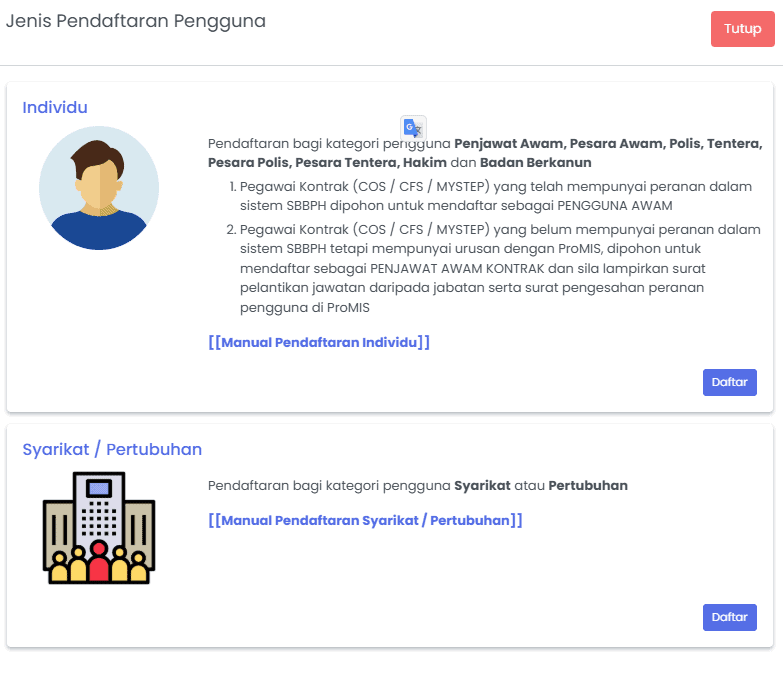 Kategori Pengguna