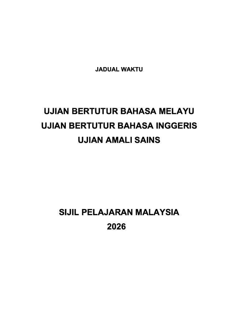 Image from: Tarikh & Jadual SPM 2026 (Lembaga Peperiksaan Malaysia)