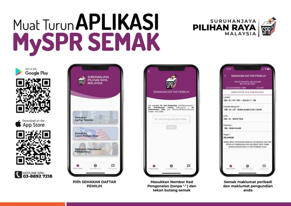 Image from: MySPR Semak – Cara Semakan Pusat Mengundi PRN 2026 (SPR)