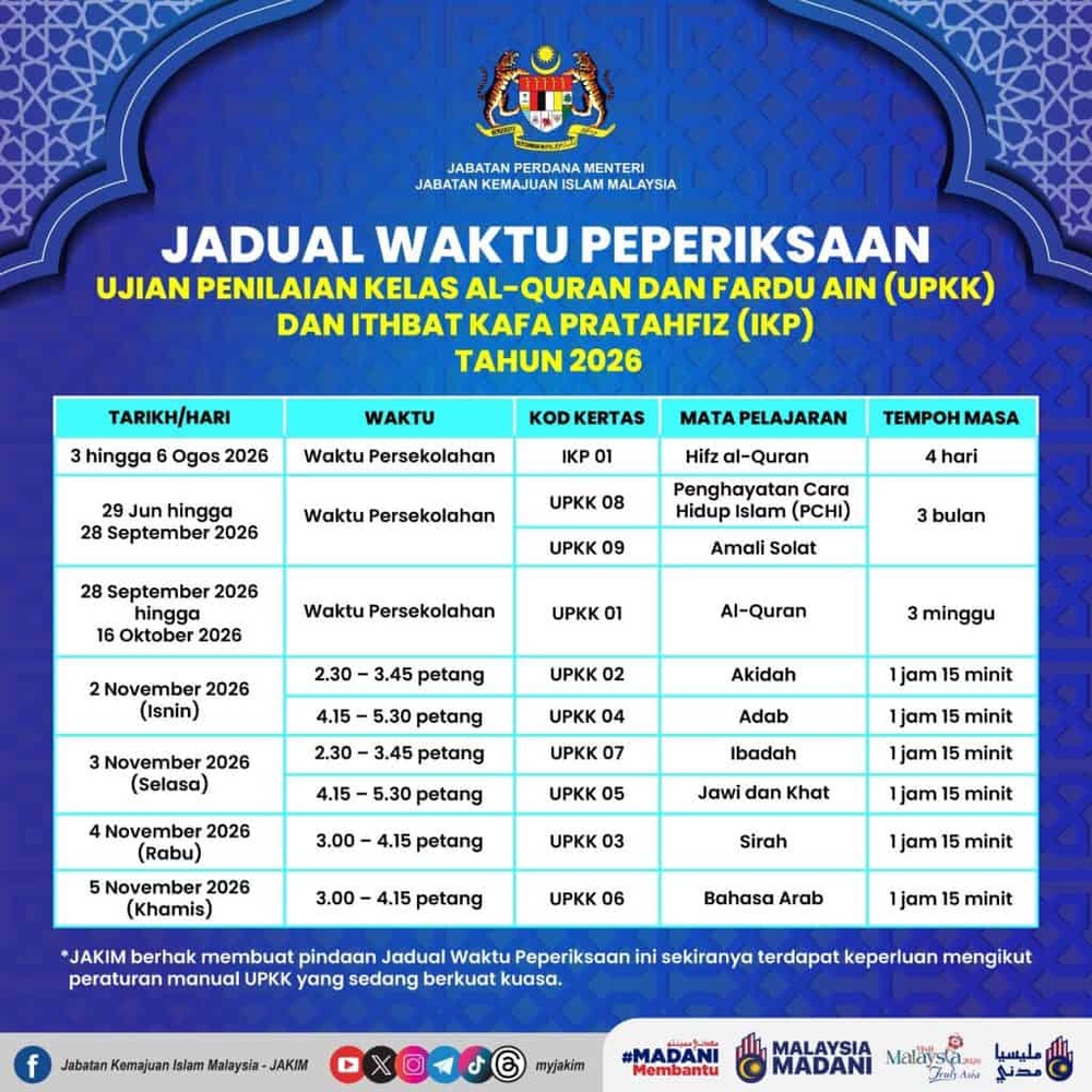 Image from: UPKK 2026 -Jadual, Tarikh Peperiksaan & Format Terkini
