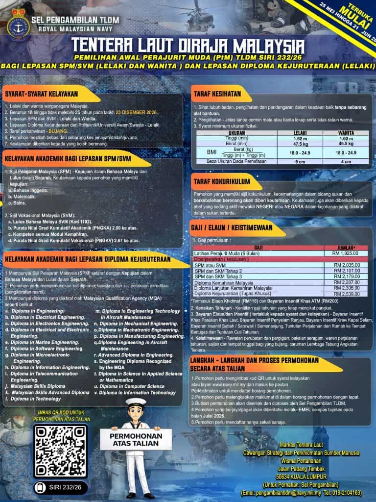 Image from: Pengambilan TLDM 2026 – Syarat & Cara Permohonan