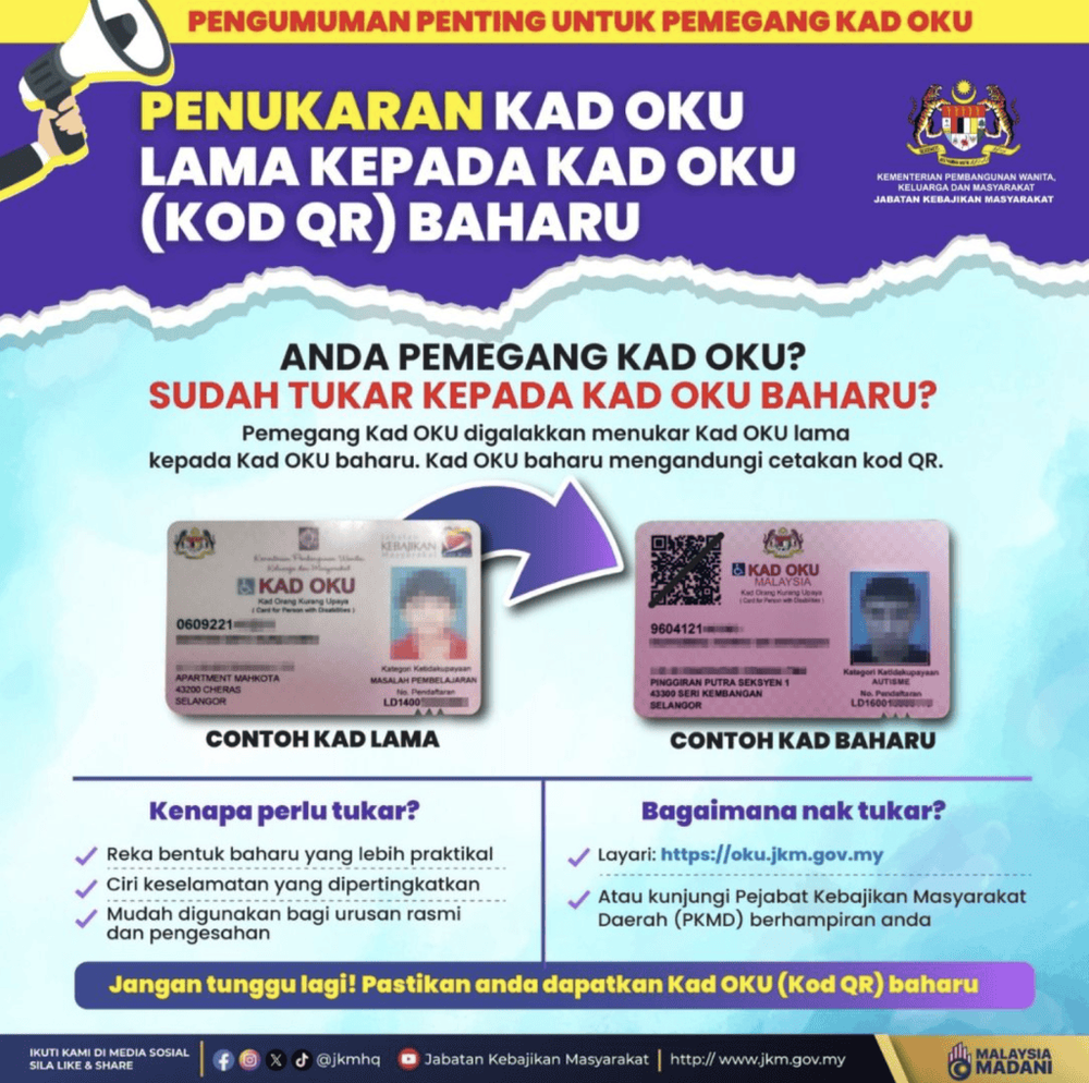 Image from: Cara Daftar OKU & Mohon Kad OKU Secara Online