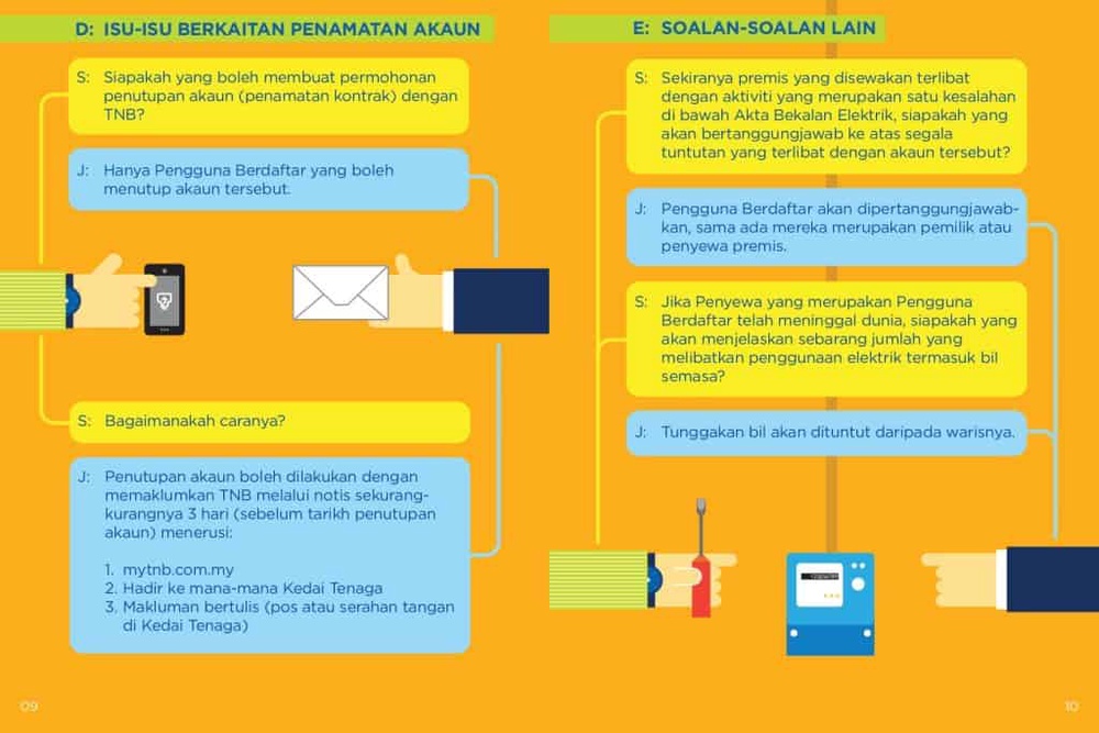 Cara Tukar Nama Penyewa Bil TNB