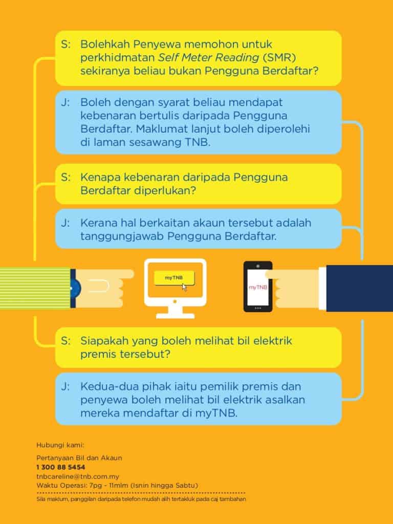 Cara Tukar Nama Penyewa Bil TNB
