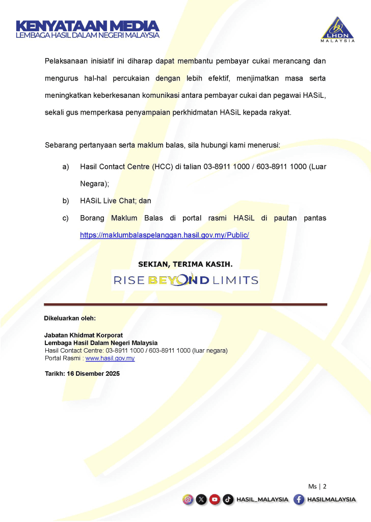 Image from: Nak Tuntut Pelepasan Cukai? LHDN Galakkan Anda Minta E-Invois Untuk Pembelian Ini