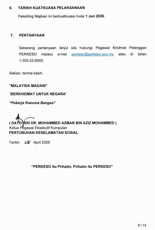 Image from: Skim Lindung 24 Jam PERKESO – Ini Kesannya Kepada Pekerja