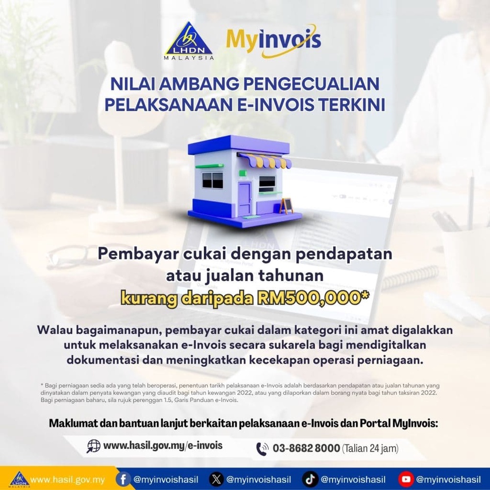 Image from: Nak Tuntut Pelepasan Cukai? LHDN Galakkan Anda Minta E-Invois Untuk Pembelian Ini