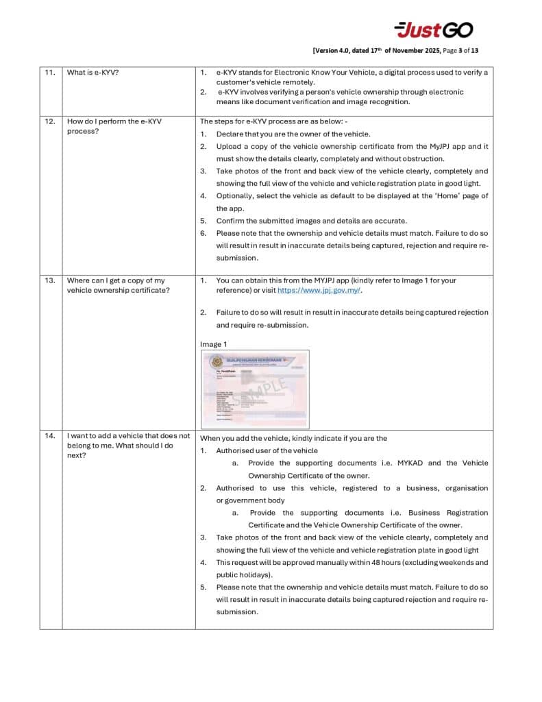 Image from: JustGo Malaysia – Cara Daftar & Guna Tol Tanpa Palang di 18 Lokasi Terpilih, Mudah & Cepat!