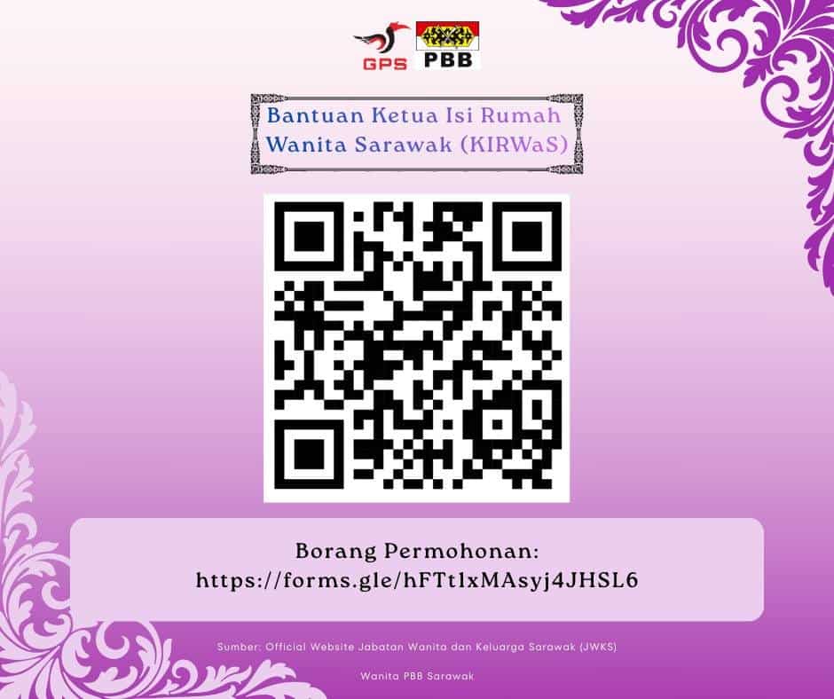 Image from: Bantuan Ketua Isi Rumah Wanita Sarawak (KIRWaS) – Permohonan & Syarat