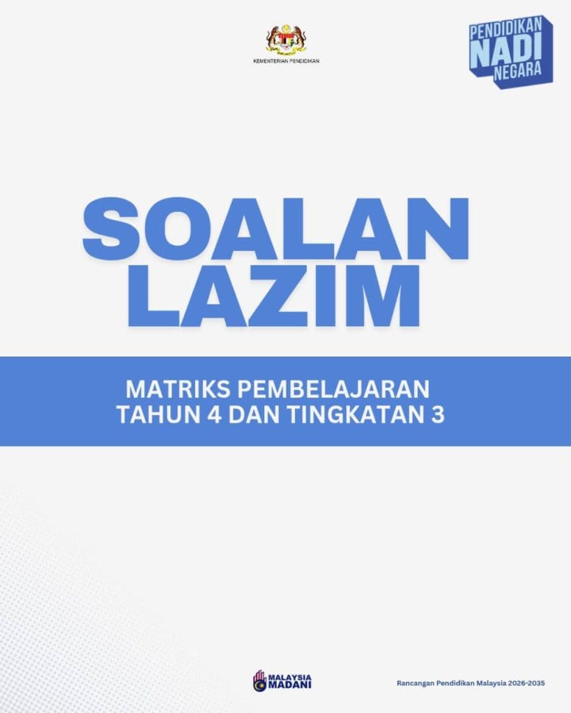 Image from: Matriks Pembelajaran Tahun 4: Apa Yang Ibu Bapa Perlu Tahu Sekarang