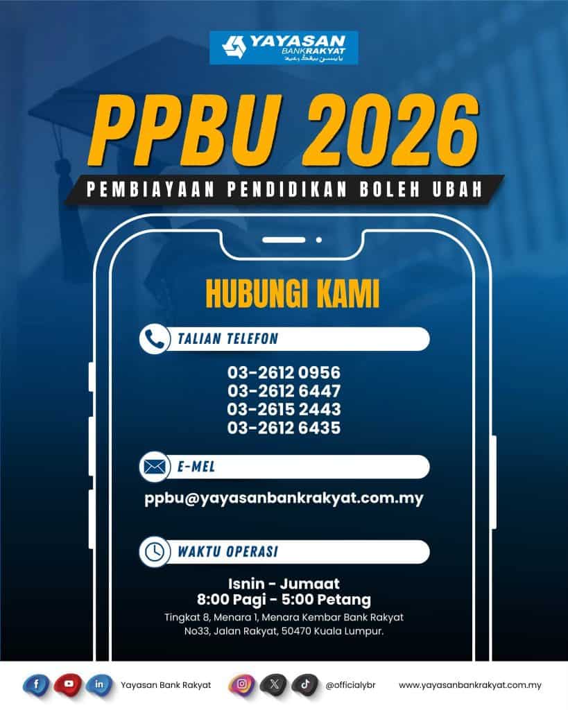 Image from: PPBU 2026 Bank Rakyat : Pembiayaan Pendidikan Boleh Ubah
