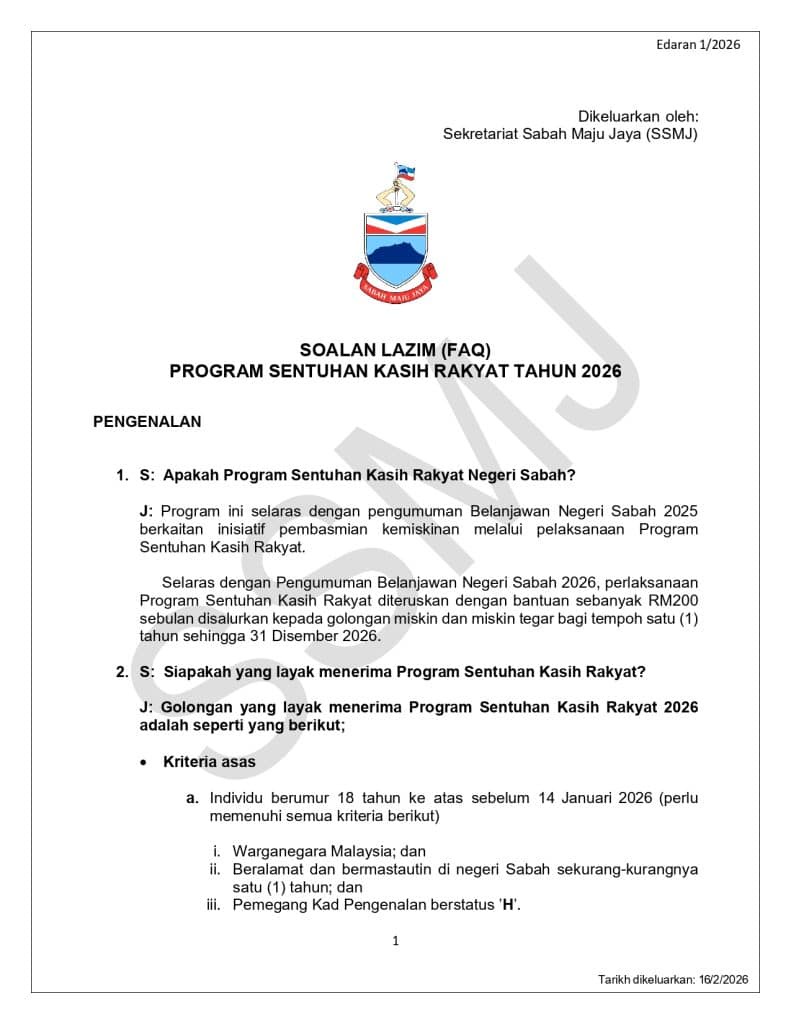 Image from: SYUKUR Sabah 2026 – Semakan Bayaran Fasa 2 Mulai 21 Mei