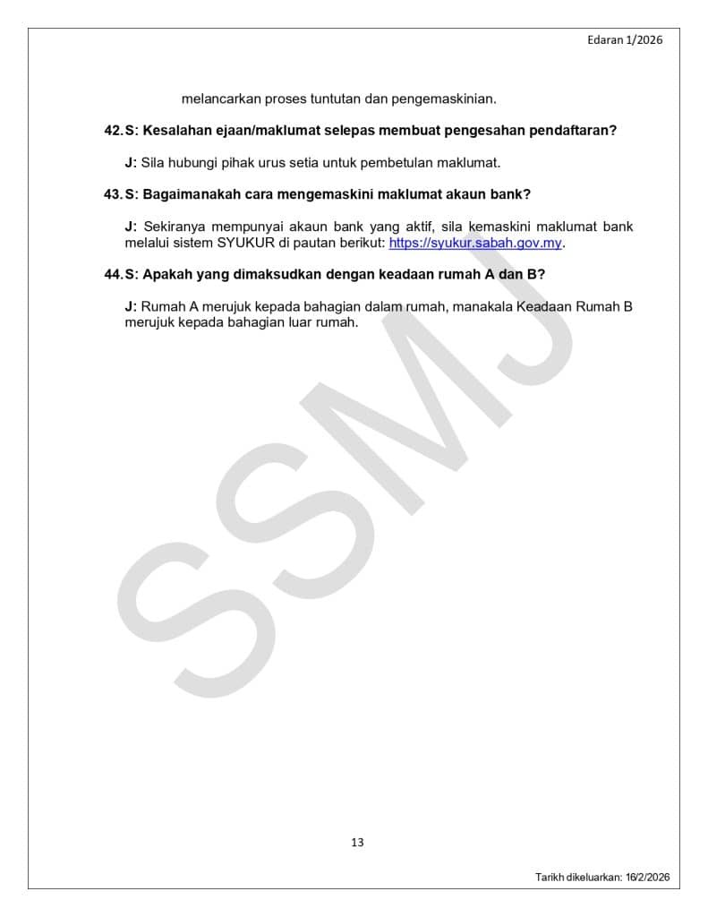 Image from: SYUKUR Sabah 2026 – Semakan Bayaran Fasa 2 Mulai 21 Mei