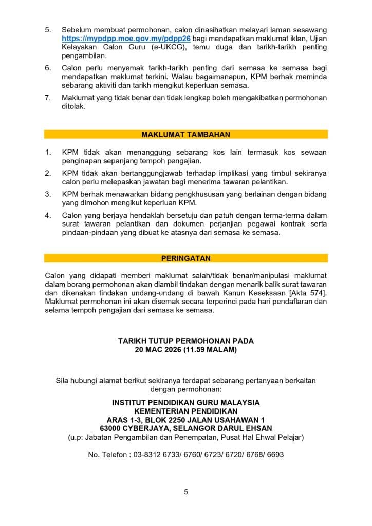 Image from: Guru CoS (Contract of Service) – Maksud, Gaji, & Kelayakan