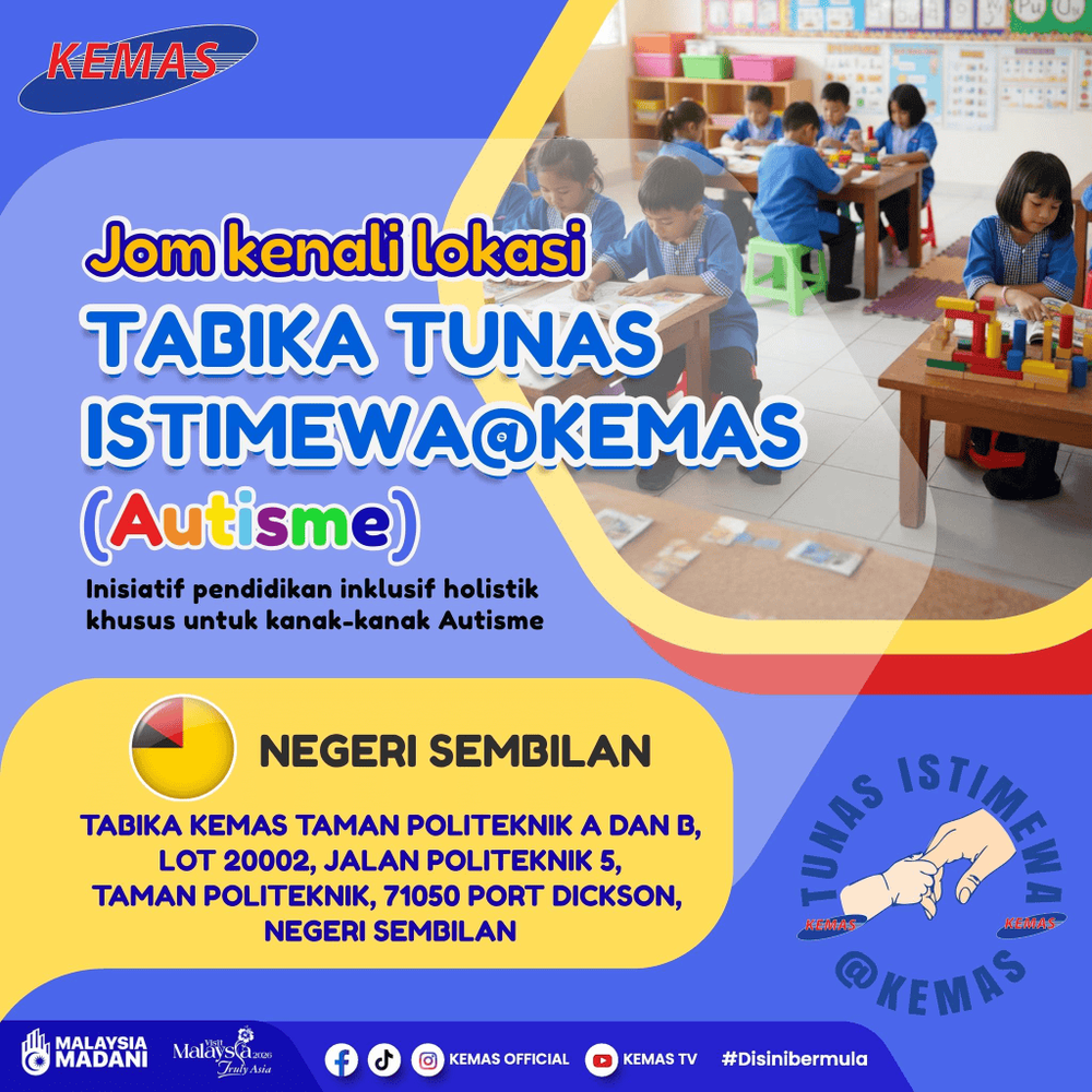 Image from: Tabika Tunas Istimewa (Tabika Autisme KEMAS) – Senarai & Tarikh Permohonan 2027