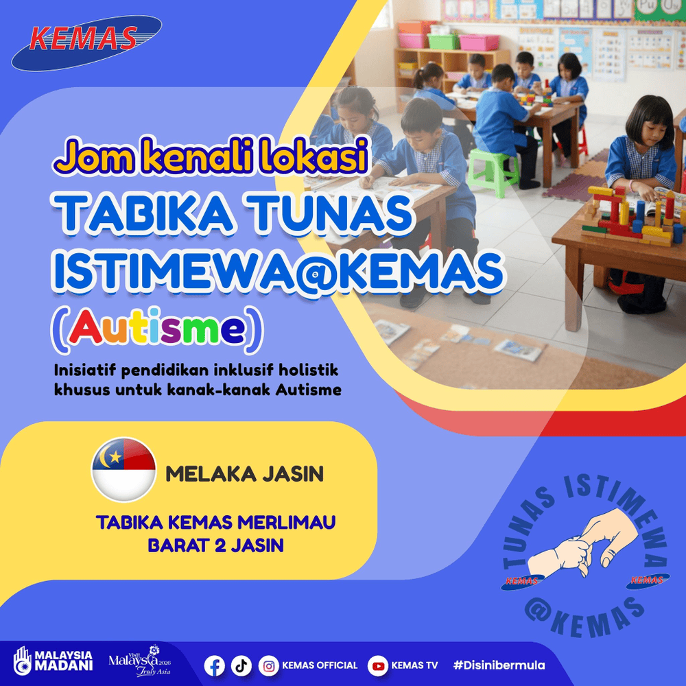 Image from: Tabika Tunas Istimewa (Tabika Autisme KEMAS) – Senarai & Tarikh Permohonan 2027