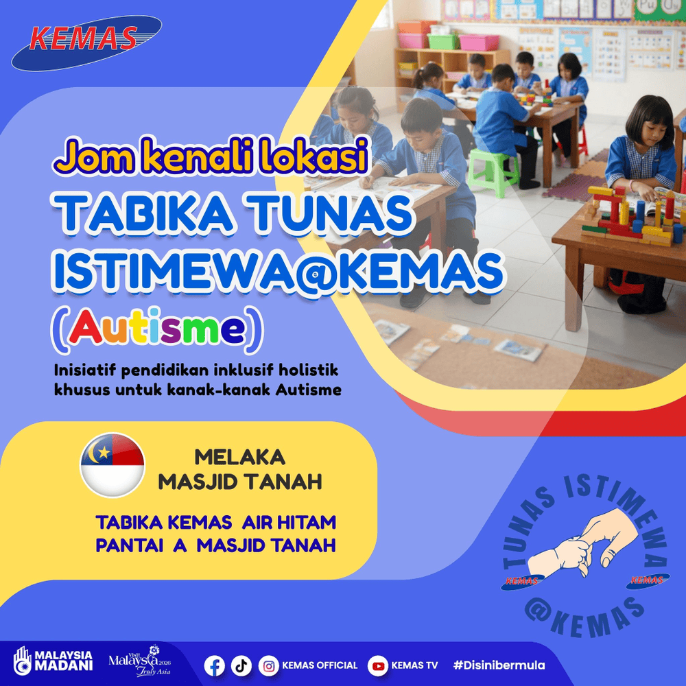 Image from: Tabika Tunas Istimewa (Tabika Autisme KEMAS) – Senarai & Tarikh Permohonan 2027