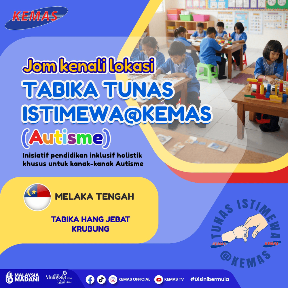 Image from: Tabika Tunas Istimewa (Tabika Autisme KEMAS) – Senarai & Tarikh Permohonan 2027
