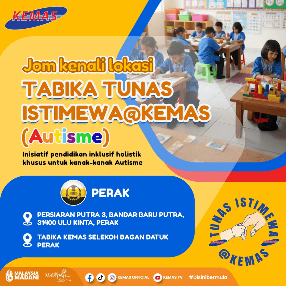 Image from: Tabika Tunas Istimewa (Tabika Autisme KEMAS) – Senarai & Tarikh Permohonan 2027