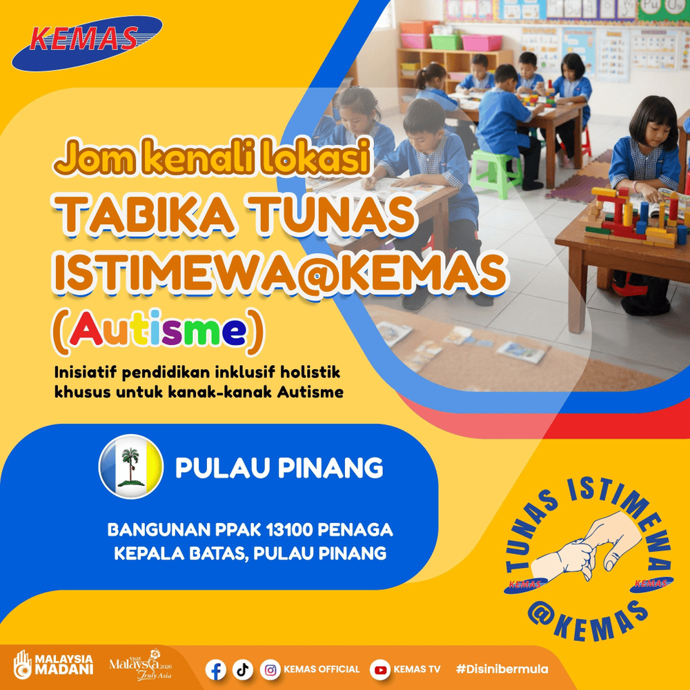 Image from: Tabika Tunas Istimewa (Tabika Autisme KEMAS) – Senarai & Tarikh Permohonan 2027