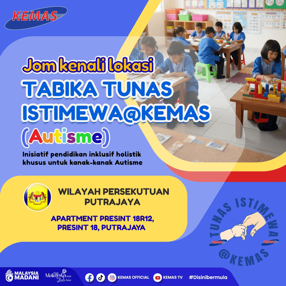 Image from: Tabika Tunas Istimewa (Tabika Autisme KEMAS) – Senarai & Tarikh Permohonan 2027