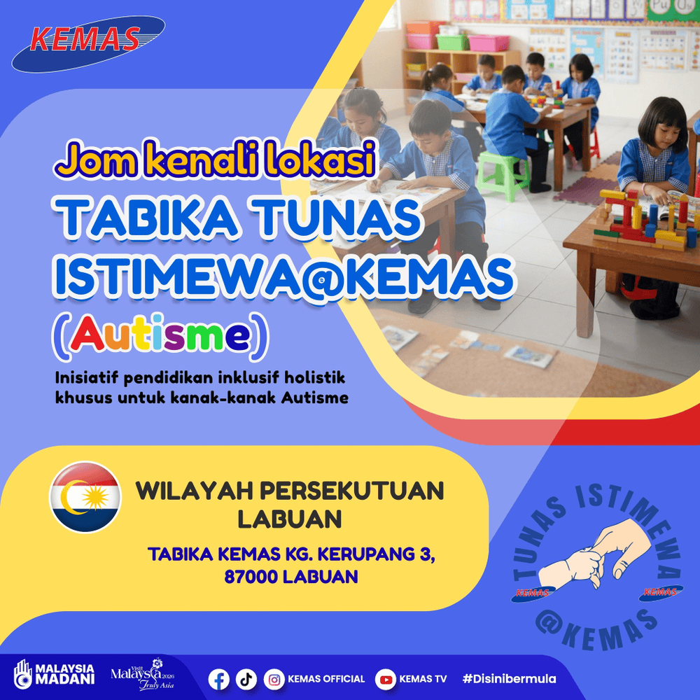 Image from: Tabika Tunas Istimewa (Tabika Autisme KEMAS) – Senarai & Tarikh Permohonan 2027