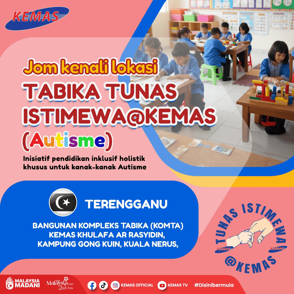 Image from: Tabika Tunas Istimewa (Tabika Autisme KEMAS) – Senarai & Tarikh Permohonan 2027