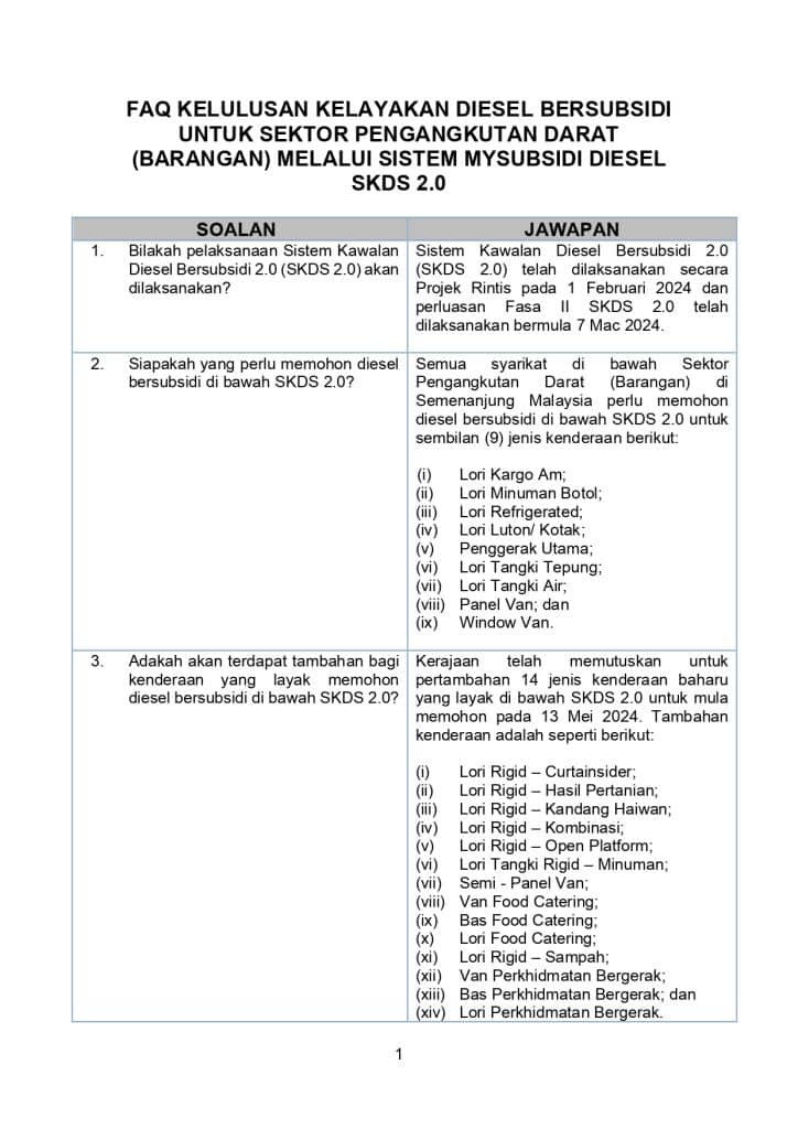Image from: SKDS 2.0 – Permohonan Pembayaran Tunai Subsidi Diesel