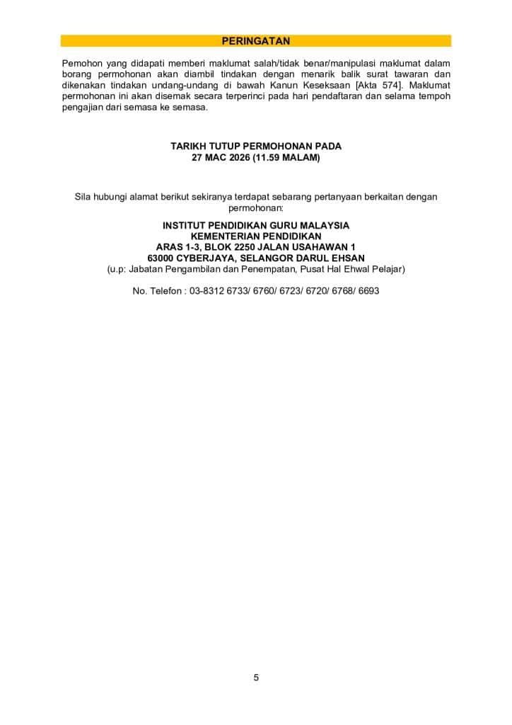 Image from: PDPP – Semakan Temuduga Calon Guru Tajaan KPM 2026