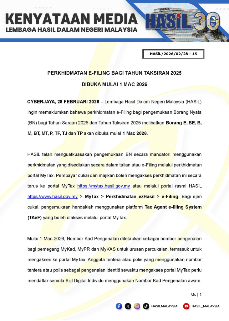 Cara Isi e-Filing 2026 – Panduan Declare Cukai Pertama Kali - Newswav