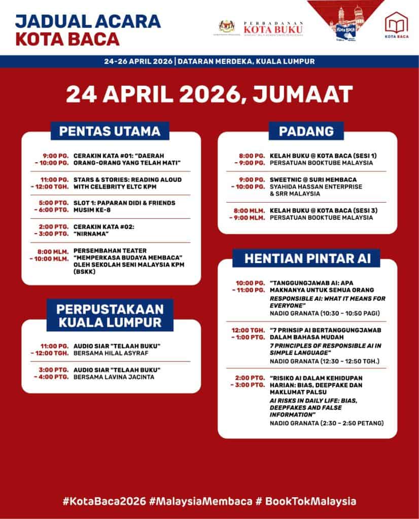 Image from: Kota Baca 2026: Festival Ilmu Terbesar Malaysia di Dataran Merdeka