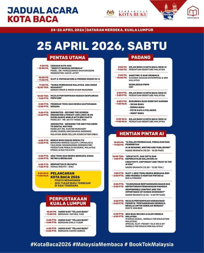 Image from: Kota Baca 2026: Festival Ilmu Terbesar Malaysia di Dataran Merdeka