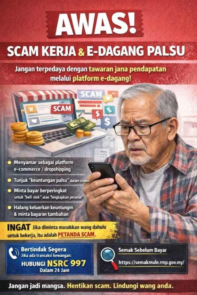 Image from: Scam E-Dagang: Maksud, Contoh & Tips Elak Ditipu